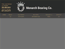 Tablet Screenshot of monarchbearing.com